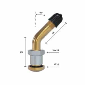 V3.22.1 (58MS) ventil bezdušový pro nákladní disk pr.9,7mm