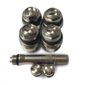 V007-ČERNÝ sada 4ks bezdušových ventilu pro ALU disk (skrytých) pr.11,5mm