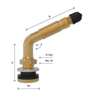 TR622 ventil bezdušový pro pneumatiky agro,stavební pr.16mm