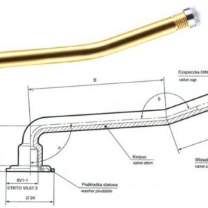 V5463 ventil dušový na patku V3.04.3