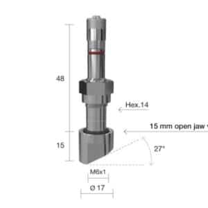 1353-TPMS ventil bezdušový pro nákladní ALU disk SPEEDLINE úhel 0 st. Wonder