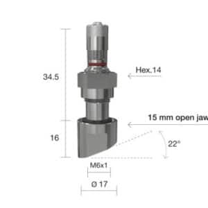 1394-TPMS ventil bezdušový pro nákladní ALU disk ALCOA úhel 0st Wonder
